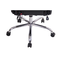 Chaise de bureau Limit XM en similicuir noir/marron