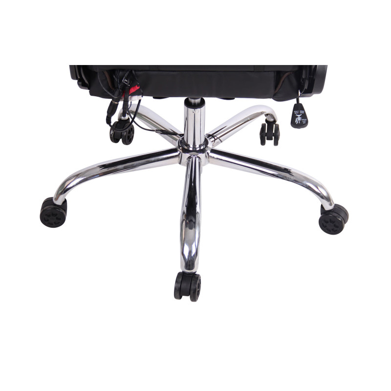 Chaise de bureau Limit XM en similicuir noir/marron