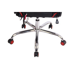 Sedia Ufficio Massaggiante Limit XM In Similpelle nero/rosso