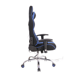 Fauteuil de bureau Limit XM tissu noir/bleu
