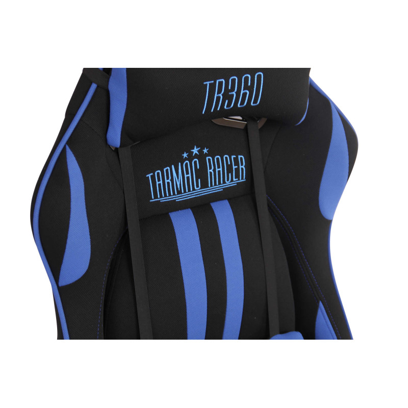 Fauteuil de bureau Limit XM tissu noir/bleu