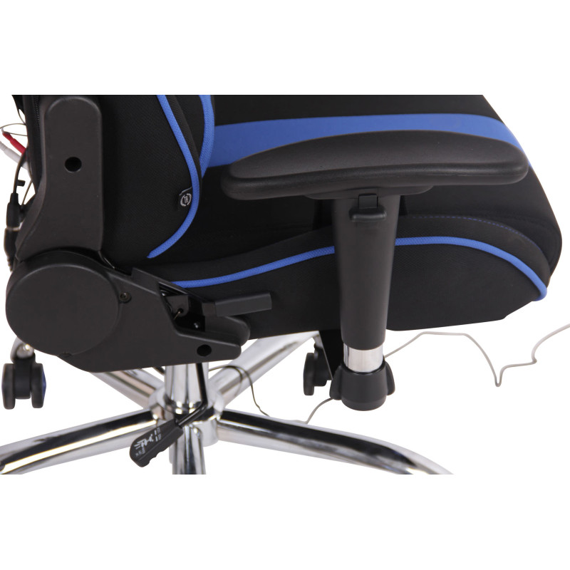 Fauteuil de bureau Limit XM tissu noir/bleu