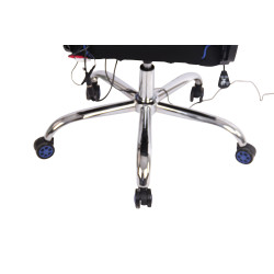 Fauteuil de bureau Limit XM tissu noir/bleu