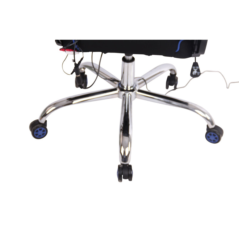 Fauteuil de bureau Limit XM tissu noir/bleu