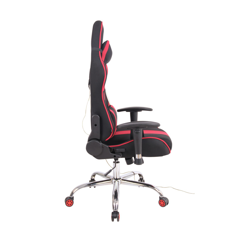 Fauteuil de bureau Limit XM tissu noir/rouge
