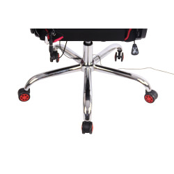 Fauteuil de bureau Limit XM tissu noir/rouge