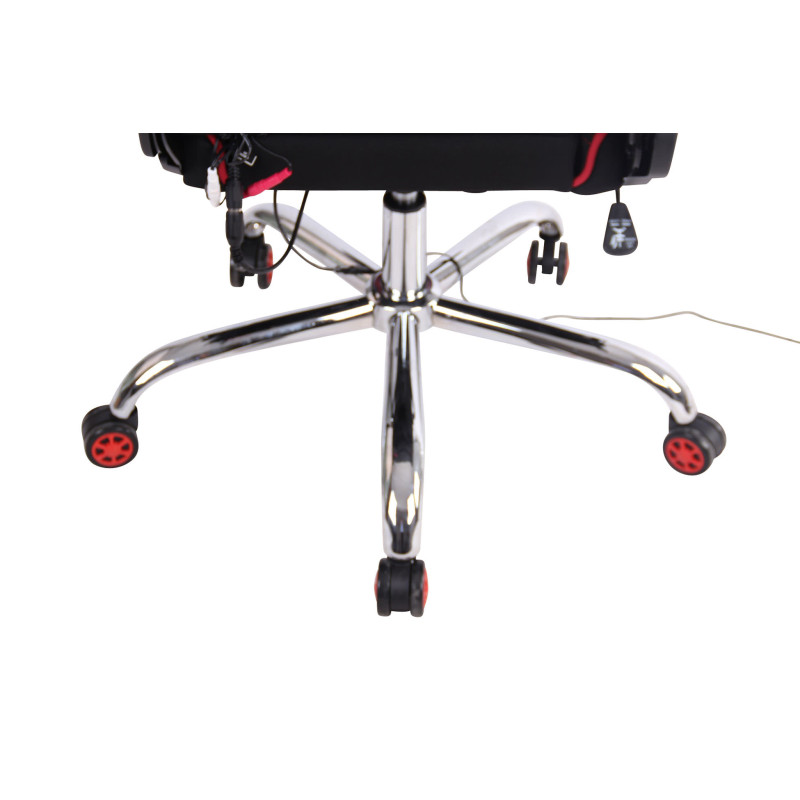 Sedia Ufficio Massaggiante Limit XM In Tessuto nero/rosso