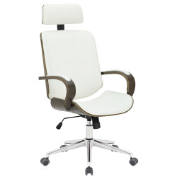 Fauteuil de bureau Dayton gris blanc/gris