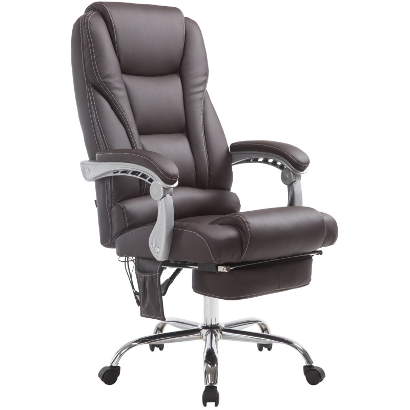 Fauteuil de bureau Pacific avec fonction massage V2 marron