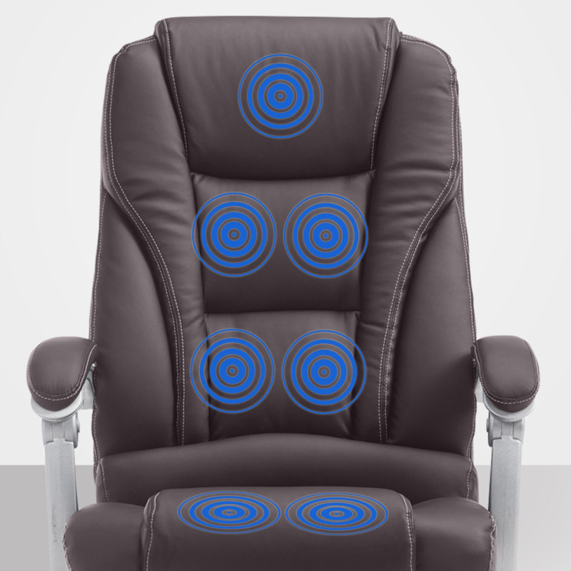 Fauteuil de bureau Pacific avec fonction massage V2 marron