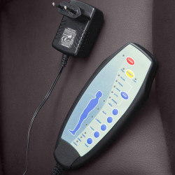 Fauteuil de bureau Pacific avec fonction massage V2 marron