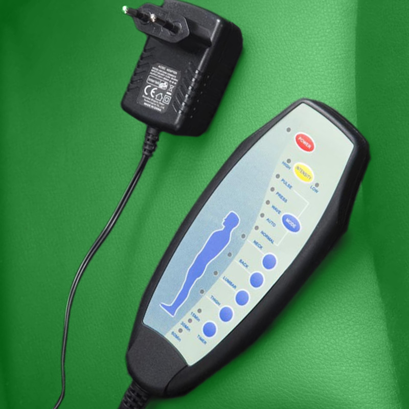 Sedia da ufficio Pacific con funzione massaggio in similpelle verde