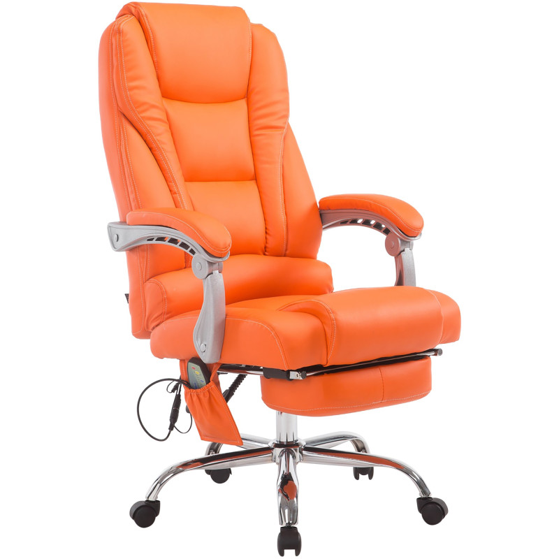 Fauteuil de bureau Pacific avec fonction massage V2 orange