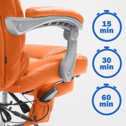 Fauteuil de bureau Pacific avec fonction massage V2 orange