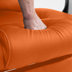 Fauteuil de bureau Pacific V2 orange avec fonction massage