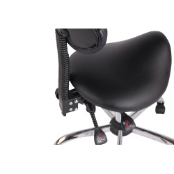 Tabouret de travail noir Stuttgart