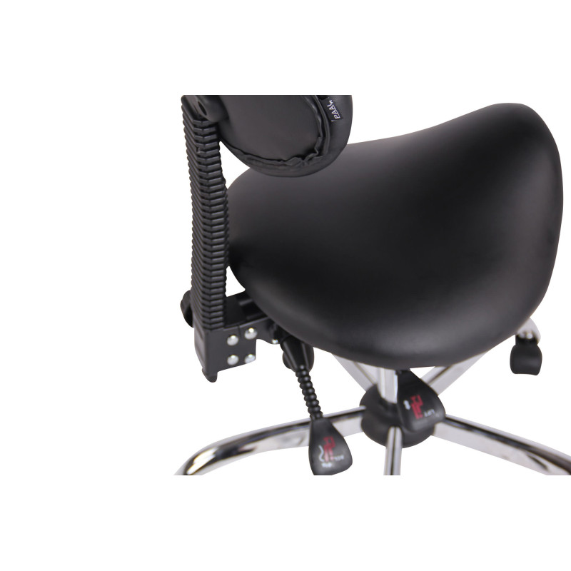 Tabouret de travail noir Stuttgart