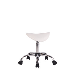 Sgabello Sella Augsburg In Similpelle bianco