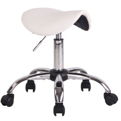 Tabouret de travail Augsburg blanc