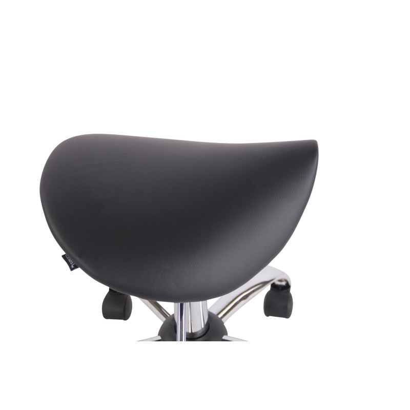 Sgabello Sella Augsburg In Similpelle nero