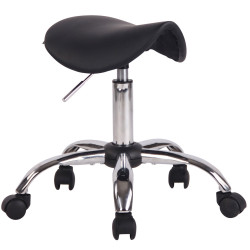 Sgabello Sella Augsburg In Similpelle nero