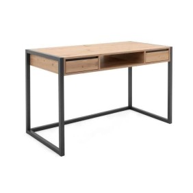 Bureau Denver - Panneaux de particules - Décor chene artisan, anthracite - 120 x 75 x 60 cm