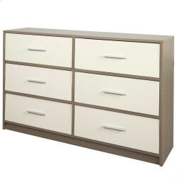 Commode Max Home Blanc Gris...