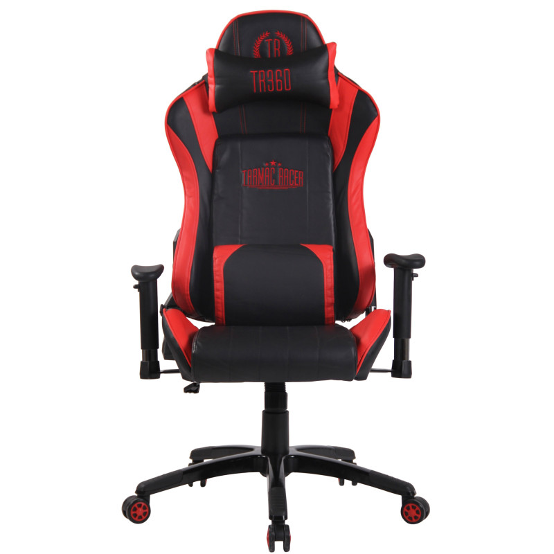 Sedia Ufficio Racing Shift X2 In Similpelle senza poggiapiedi,nero/rosso