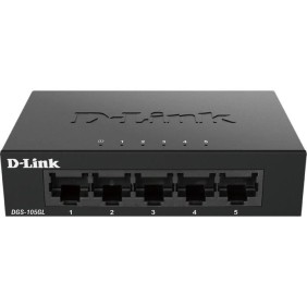 Switch 5 ports Gigabit - Métallique, connecteurs plastique - DLINK - DGS-105GLE