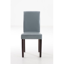 Chaise de salle à manger Ina marron foncé gris