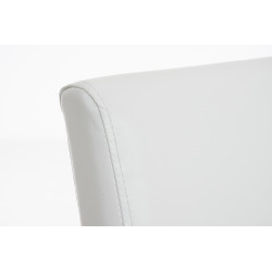 Chaise de salle à manger Ina marron foncé blanc