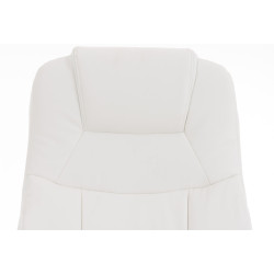 Fauteuil de bureau BIG Apoll en cuir artificiel V2 blanc