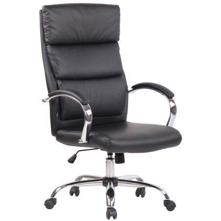 Fauteuil de bureau Bradford, similicuir noir