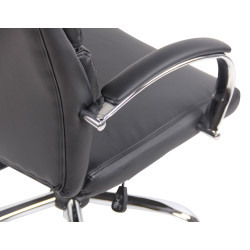 Fauteuil de bureau Bradford, similicuir noir