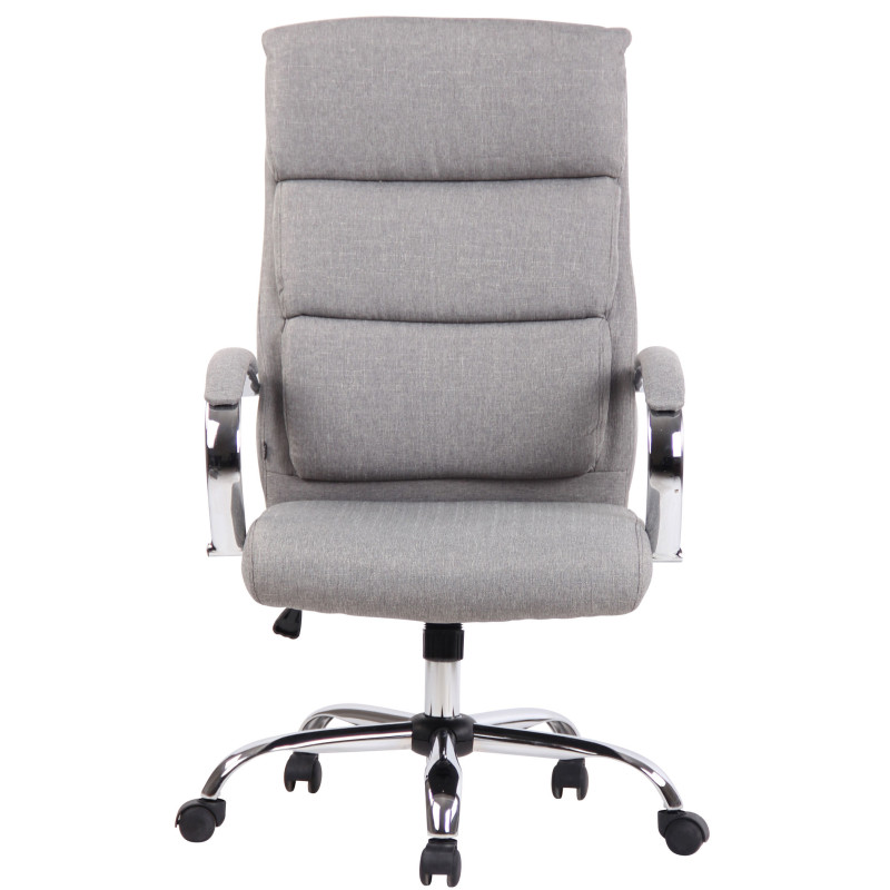 Fauteuil de bureau Bradford en tissu gris