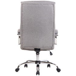 Fauteuil de bureau Bradford en tissu gris