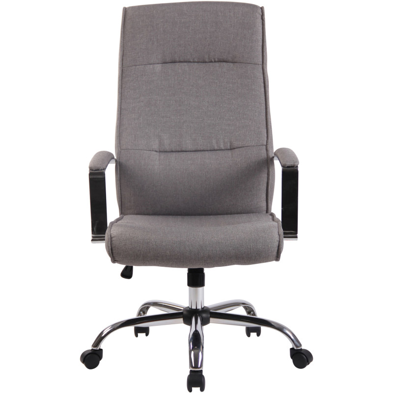 Fauteuil de bureau Portland en tissu gris