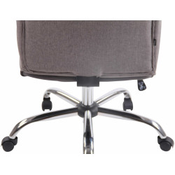 Fauteuil de bureau Portland en tissu gris