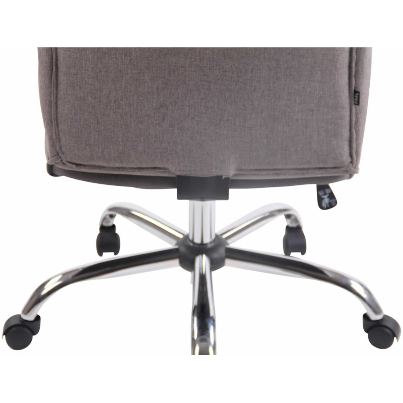 Fauteuil de bureau Portland en tissu gris