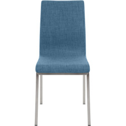Chaise de salle à manger Colmar TISSU bleu
