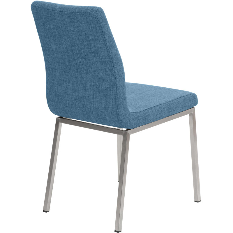 Chaise de salle à manger Colmar TISSU bleu