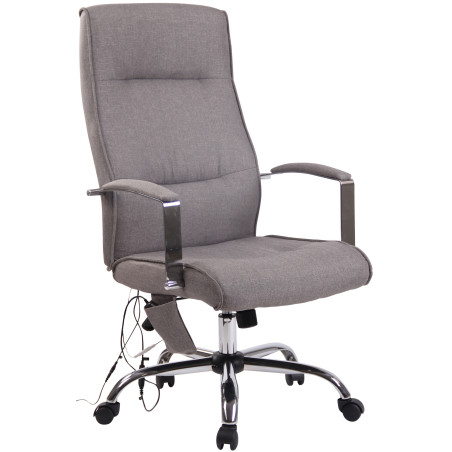 Fauteuil de bureau Portland avec fonction massage, grise