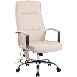 Fauteuil de bureau Portland avec fonction massage crème
