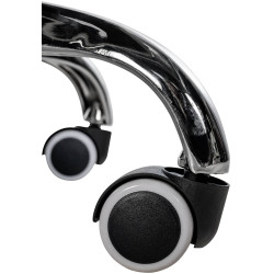 Fauteuil de bureau Amadora, similicuir noir