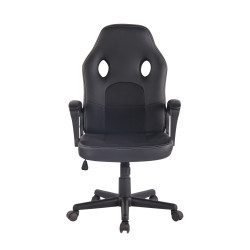 Sedia Gaming Elbing In Similpelle nero/nero