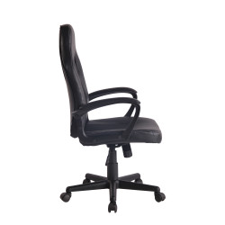 Fauteuil de bureau Elbing noir/noir