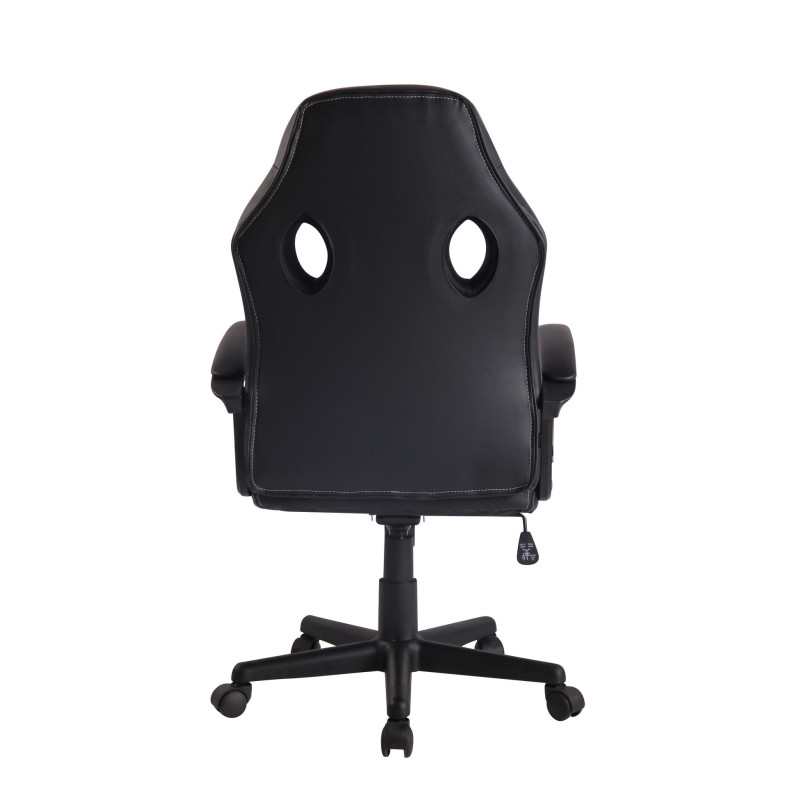 Fauteuil de bureau Elbing noir/noir