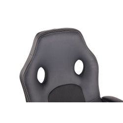 Fauteuil de bureau Elbing noir/noir