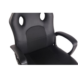 Fauteuil de bureau Elbing noir/noir