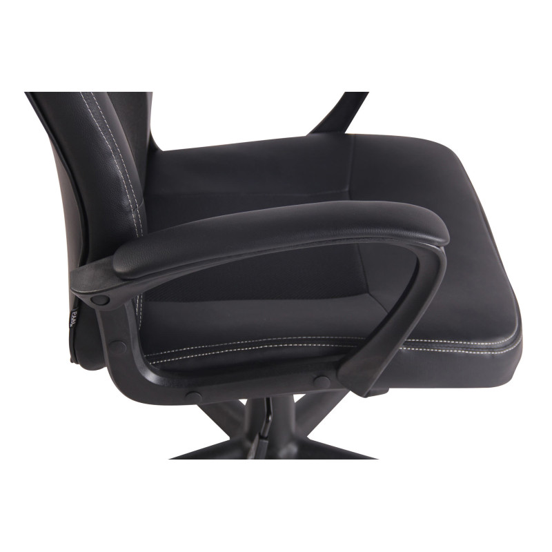 Sedia Gaming Elbing In Similpelle nero/nero